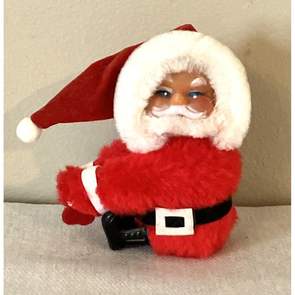 Vintage Clip On Santa Claus Ornaments Christmas Huggers 3